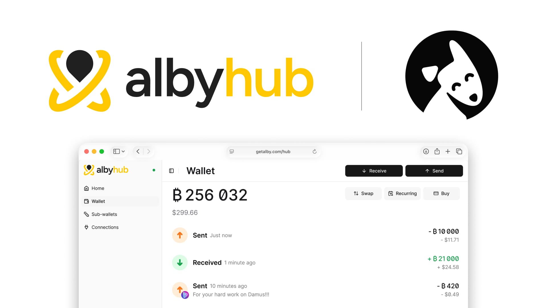 Now you can power your Alby Hub payments with Bark